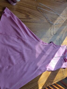 Zara Pink Ribbed Fit-and-Flare Dress